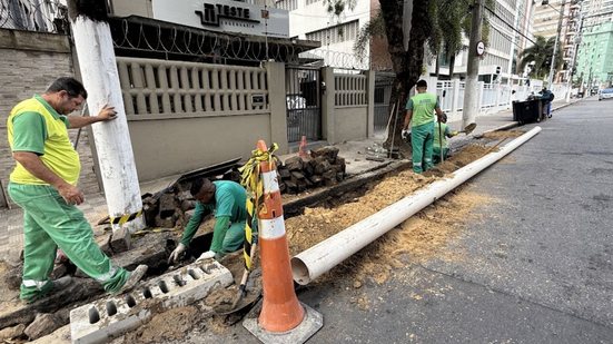 Nos primeiros seis meses de 2023, Santos teve um aumento de 65,2% nos serviços de zeladoria, com 12.698 atendimentos realizados - Foto: Divulgação/ Prefeitura de Santos