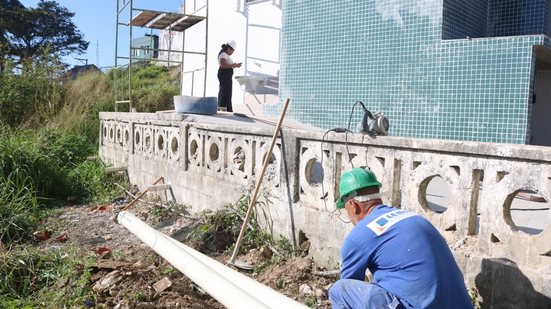 Com 95% das obras concluídas, nova Policlínica deve ser entregue em um mês, beneficiando 7 mil moradores da região - Foto: Divulgação/ Prefeitura de Santos