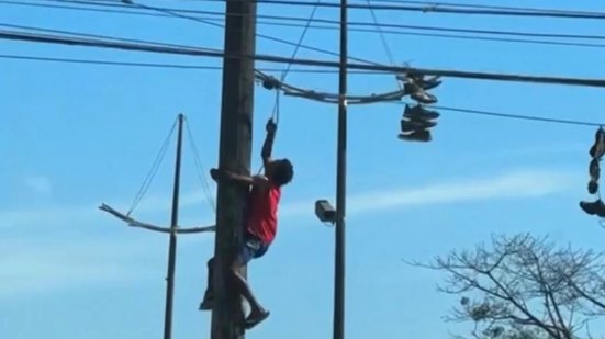 Prefeitura acionou a GCM após o furto de fiação elétrica, mas suspeito não foi encontrado - Imagem: Reprodução