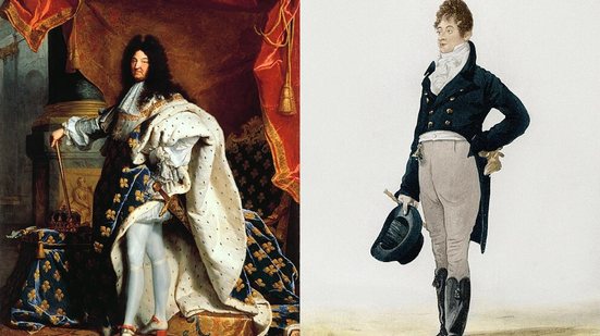 Da exuberância cortesã à elegância discreta: Luís XIV e Beau Brummell representam duas maneiras distintas de vestir o poder masculino