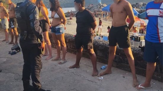 A Guarda Civil Municipal intensificou patrulhamentos na orla para garantir a segurança de moradores e turistas durante o fim de semana - Foto: Divulgação/ Prefeitura de São Vicente