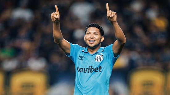 Com assistência de Neymar, Rony marca e garante a classificação do Santos na Copa do Brasil - Foto: Raul Baretta/ Santos FC