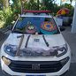 Agentes de segurança recolhem carretéis de linha com cerol na Praia da Enseada para garantir a segurança dos frequentadores - Foto: Divulgação/ Prefeitura de Bertioga