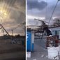 A forte ventania na Baixada Santista causou danos significativos, incluindo a queda de um poste e interrupções no fornecimento de energia em Guarujá - Foto: Divulgação/