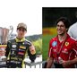 Rafael Câmara na F2 pela Invicta Racing (esquerda) e Rafael Câmara pela Academia da Ferrari - Foto: Reprodução/ Mídias Sociais