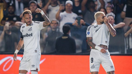 Gabigol marca seu centésimo gol pelo Santos, enquanto Neymar se destaca com assistências decisivas - Foto: Raul Baretta / Santos FC