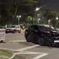 Motorista não quis fornecer sangue para dosagem de álcool após destruir a frente do veículo na Aparecida - Imagem: Divulgação