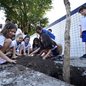 Organizado pela Secretaria de Meio Ambiente e Educação, o evento ensina crianças sobre a importância da conservação ambiental - Foto: Divulgação/ Prefeitura de Praia Grande