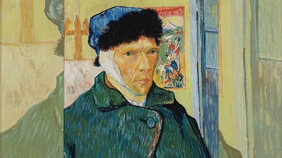 Courtauld Gallery, Londres - Vincent van Gogh, Autorretrato com a orelha enfaixada, 1889.