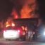 Incêndio em cabine de carreta mobiliza Bombeiros e gera lentidão na Anchieta, em Cubatão - Imagem: Divulgação