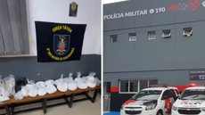 Durante ação preventiva, policiais encontraram drogas em local conhecido por tráfico, mas suspeitos conseguiram fugir antes da abordagem - Foto: Divulgação/ 6° BPMI