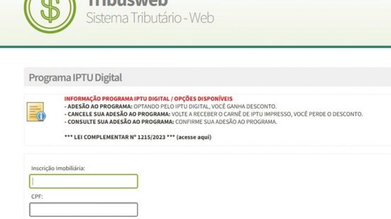 Saiba como solicitar o IPTU Digital e garantir desconto no tributo em Santos até o final de outubro de 2026 - Foto: Divulgação/ Prefeitura de Santos
