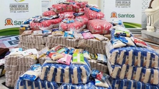 A mobilização durante a Rede Conceito Design Week resultou em mais de uma tonelada de alimentos para o Fundo Social de Solidariedade de Santos - Foto: Divulgação/ Prefeitura de Santos