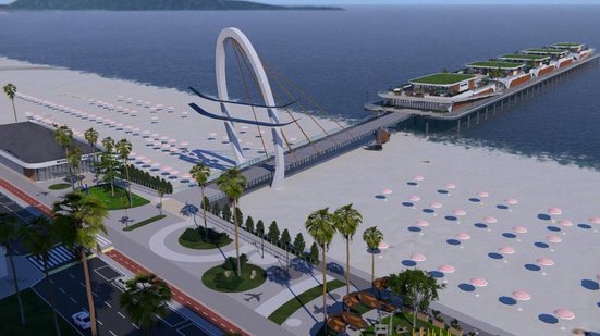 Projeto do píer turístico em Praia Grande avança após aprovação unânime da Câmara Municipal, com impacto econômico significativo - Foto: Divulgação/ Prefeitura de Praia Grande