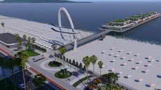 Projeto do píer turístico em Praia Grande avança após aprovação unânime da Câmara Municipal, com impacto econômico significativo - Foto: Divulgação/ Prefeitura de Praia Grande