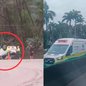 A Polícia Militar Rodoviária investiga as causas do tombamento do veículo na rodovia, que não afetou o tráfego local - Imagem: Reprodução