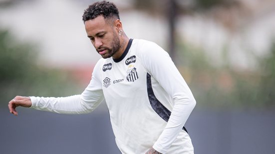 O Santos joga contra o Mirassol nesta terça-feira, mas Neymar não viajou com a equipe - Foto: Raul Baretta / Santos FC