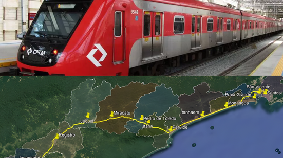 A nova ferrovia ligará 13 municípios e promete facilitar o transporte de passageiros e mercadorias na região - Foto: Reprodução / CPTM