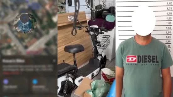 Um proprietário usou um AirTag para rastrear sua bicicleta elétrica furtada - Imagem: Reprodução