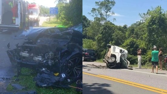Colisão de frente deixa um morto e quatro feridos na Rio\u002DSantos