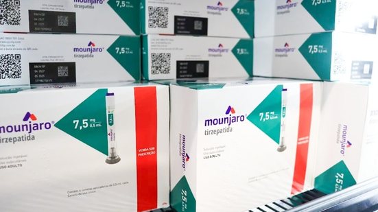 Medicamento Mounjaro, alvo da dupla, se tornou popular por seu uso em emagrecimento rápido - Foto: Divulgação/ Araujo