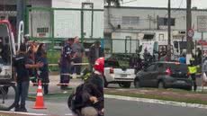 O acidente ocorreu quando um caminhão colidiu com pilastra, resultando na queda de uma viga sobre a cabeça da vítima - Foto: Reprodução