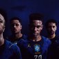 A nova camisa azul da Seleção Brasileira é a primeira a ter o logotipo Jumpman - Foto: Divulgação / Jordan/Nike
