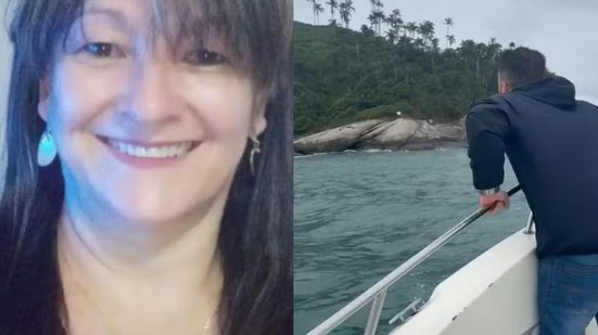 O advogado Jeferson Silva Dias, angustiado, aluga barco para procurar sua família desaparecida no mar, após a falta de notícias - Imagem: Redes Sociais/ Reprodução
