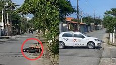 A colisão ocorreu na Rua Rogê Ferreira, e a polícia investiga as causas - Imagem: Reprodução