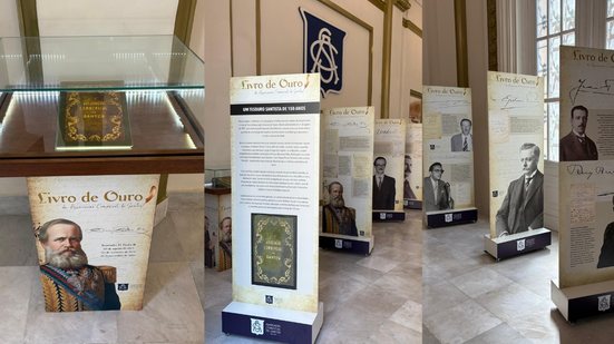 Conheça a história do Livro de Ouro da ACS, que registra personalidades marcantes desde o Império até a República - Imagem: Divulgação