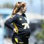 Com acompanhamento médico, Ketlen participa de treinos adaptados, garantindo saúde para ela e o bebê durante a gestação - Foto: Reinaldo Campos/ Santos FC