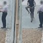 Câmera de segurança registra reação rápida de homem durante assalto em Santos, mas ladrões levam sua aliança - Imagem: Reprodução