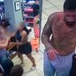 O caso foi registrado como lesão corporal e a polícia busca identificar o homem que fugiu após agredir a funcionária do restaurante - Imagem: Reprodução
