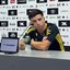 Em coletiva, Barreal destaca a importância do jogo contra o Vitória e a necessidade de vencer para a sequência do Peixe - Foto: Rádio CBN Santos