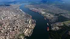 Imagem aérea do Porto de Santos, SP - Foto: ACS / Reprodução