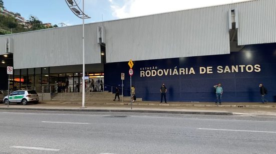 Imagem da Rodoviária de Santos - Foto: Luciana Moledas/ G1