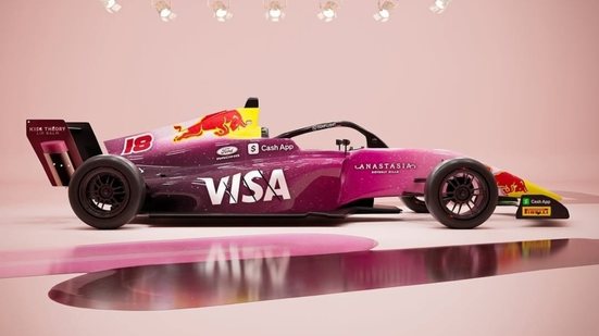 Carro especial da Rafaela Ferreira - Foto: Redes Sociais/ F1 Academy