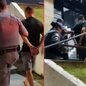 O homem foi preso em flagrante por violência doméstica e ameaça, enquanto a mãe solicita proteção para ela e suas filhas - Foto: Reprodução