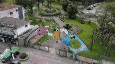 Atração no Parque Anilinas oferece patinação segura e gratuita para crianças e PCDs, com taxa simbólica para adultos - Foto: Alexander Ferraz/ AT