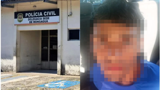 O suspeito permanece detido à disposição da Justiça após ser autuado em flagrante por roubo - Imagem: Divulgação