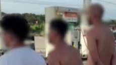 Quatro homens foram detidos após abordagem em Itanhaém, suspeitos de furtos de fios na região - Imagem: Reprodução