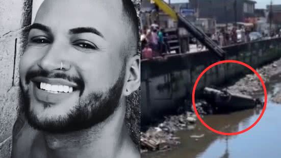 Um carro capotado em Praia Grande resultou na morte de Denis Mesquita da Silva, de 29 anos, após imprudência no trânsito - Foto: Reprodução/ TV Tribuna