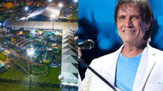 O espetáculo no Kartódromo Municipal celebra os 85 anos do Rei e promete uma noite de clássicos da música brasileira - Imagem: Divulgação