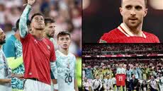 Cristiano Ronaldo (esquerda), Diego Jota (lado direito em cima), Seleção Portuguesa (lado direito embaixo) - Foto: Redes Sociais/ Seleção Portuguesa