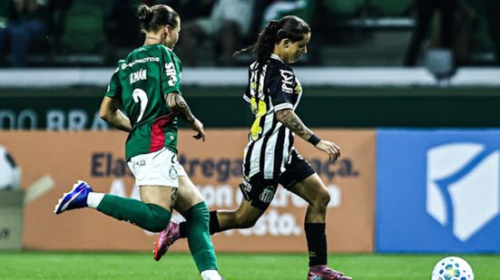 Mesmo com uma jogadora a mais, Santos não consegue marcar e empata em 0 a 0 no Allianz Parque - Foto: Reinaldo Campos / Santos FC