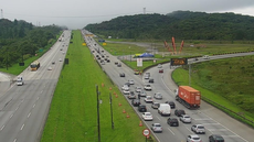 As operações de tráfego podem ser alteradas conforme o volume real de veículos - Foto: Reprodução/Ecovias Imigrantes