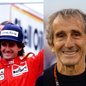 Piloto Alain Prost na McLaren e a imagem dele atual - Foto: Getty Images (esquerda) / AFP (direita)