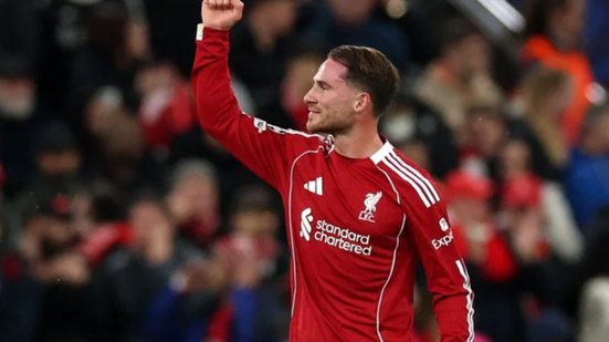 Mac Allister comemora gol contra Real Madrid - Foto: REUTERS/Phil Noble