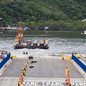 A travessia de balsas entre Guarujá e Bertioga foi interrompida, com recomendações de segurança para frequentadores das praias - Imagem: Reprodução/ ALESP