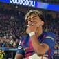 Após marcar um gol, Lamine Yamal fez a famosa dancinha de Neymar - Foto: Reprodução